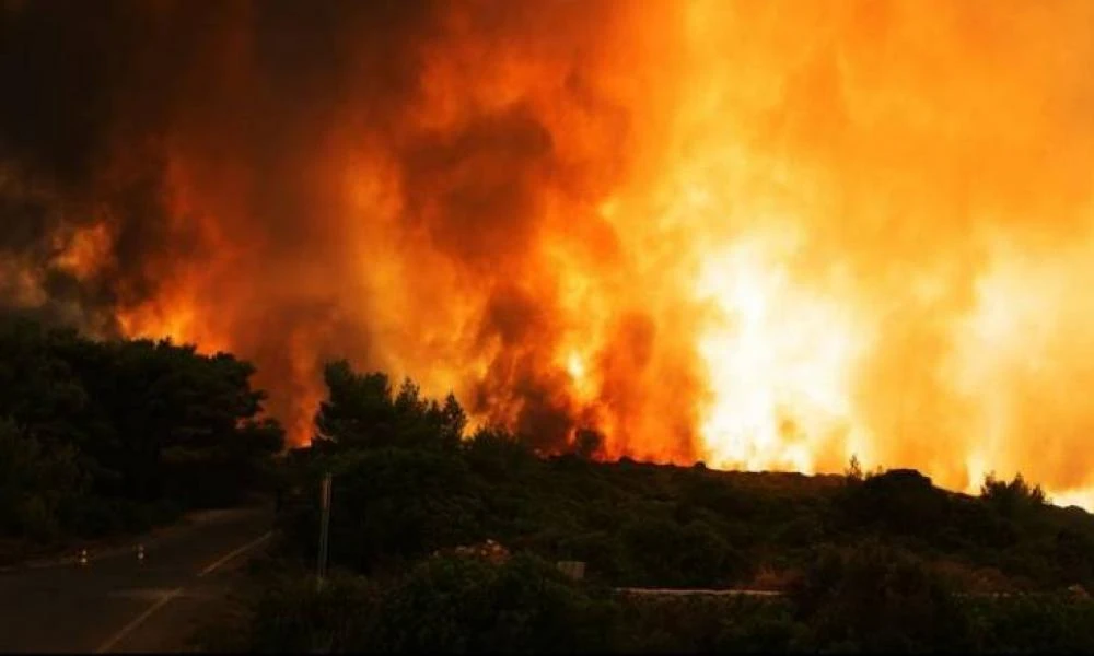 Αλβανία: Δεκάδες στρατιώτες και πυροσβέστες κοντά στα σύνορα με την Ελλάδα λόγω μεγάλης φωτιάς